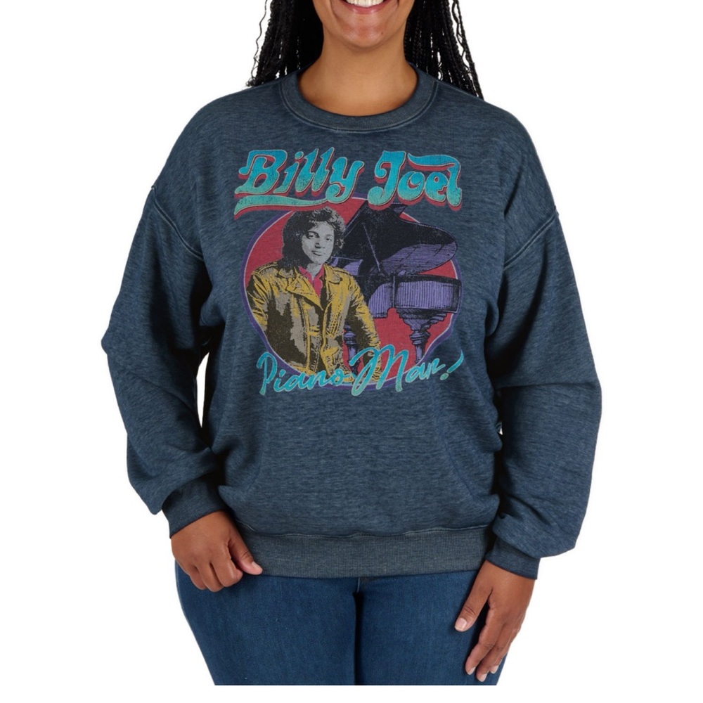 - Women’s Billy Joel,  large sweatshirt, new with Tag blue colour